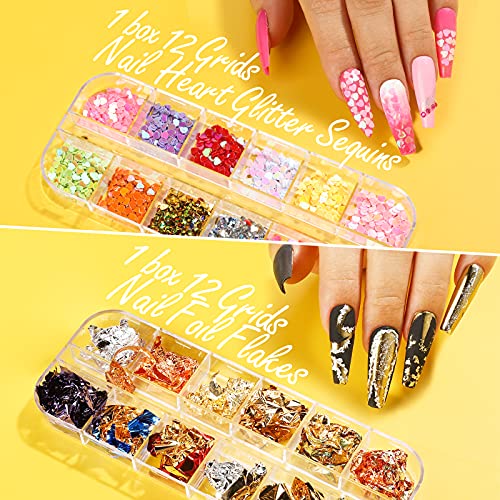 FANDAMEI Nail Art Kit, Nail Design Tools Kit with Nail Art Brushes, Nail Dott...