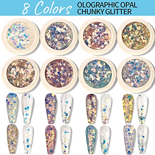 Nail Art Rhinestones kit, FANDAMEI Nail Art Decoration Kit with 8ml Rhineston...