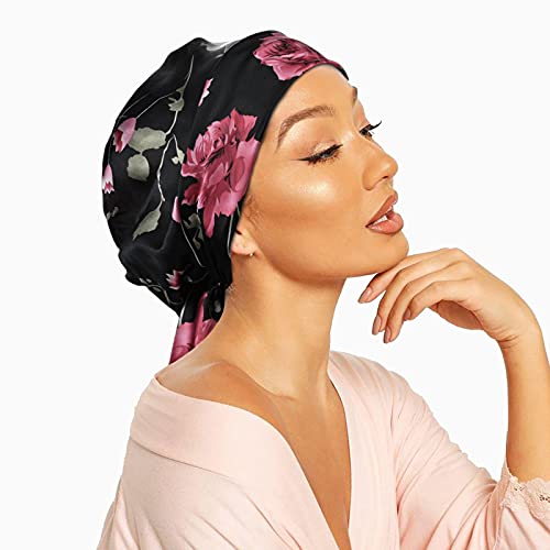 6 Pieces Satin Bonnet Head Scarf Sleeping Cap Headwear Head Wrap Turbans for ...