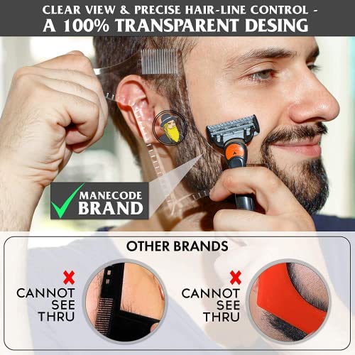 Beard Shaping & Styling Tool With Comb for Perfect line up & Edging For Men's...