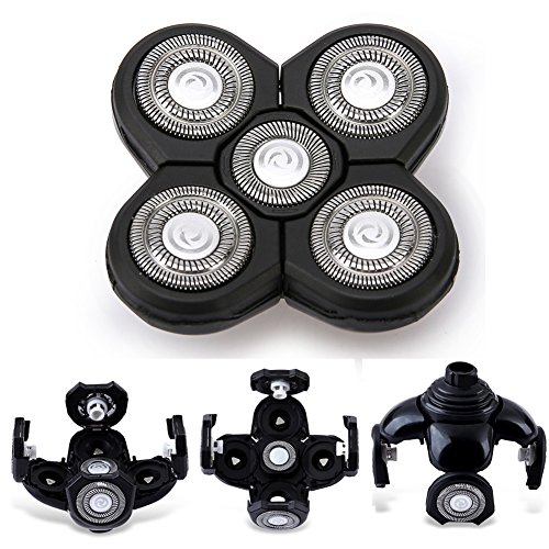 Men Electric Shavers Replacement Heads 5 in 1 Razor Replaceable Alternate Flo...