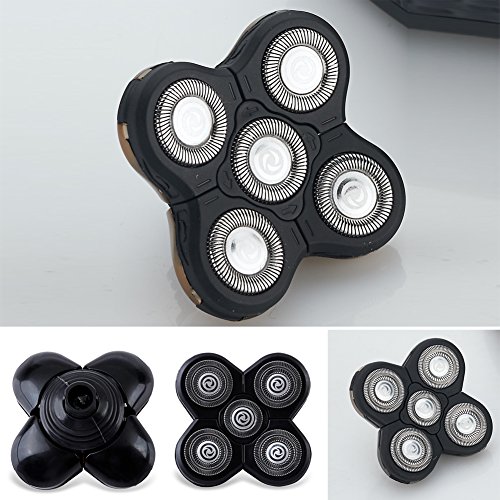 Men Electric Shavers Replacement Heads 5 in 1 Razor Replaceable Alternate Flo...