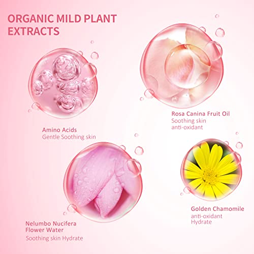 Eyelash Extension Cleanser 60ml +Mascara Wand+ Brush Eyelid Foaming Cleanser,...