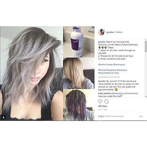 Fanola No Yellow Shampoo & Nutri Care Conditioner, 1000 ml