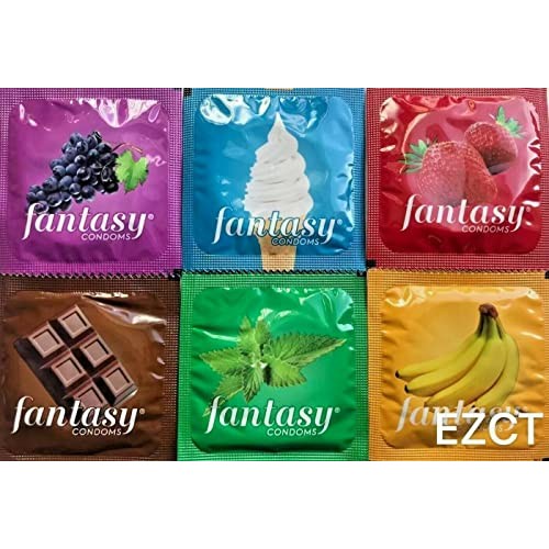 Fantasy Flavored Condoms Pack 72 Condoms : Variety of Flavors Such As Vanilla...