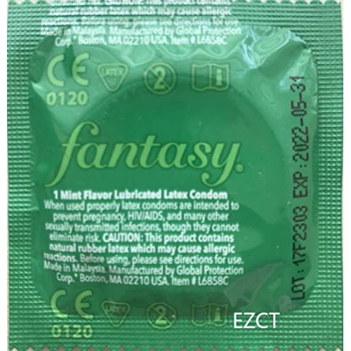Fantasy Flavored Condoms Pack 72 Condoms : Variety of Flavors Such As Vanilla...