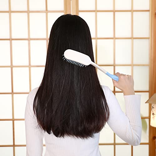 14" Long Reach Hairbrushes,Long Handle Soft Comb and Brush,Beauty Hair Applic...