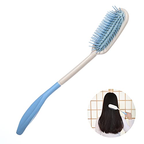 14" Long Reach Hairbrushes,Long Handle Soft Comb and Brush,Beauty Hair Applic...