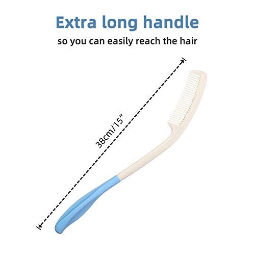 15" Long Reach,Long Handle Soft Comb Beauty Hair Applicable to elderly and ha...