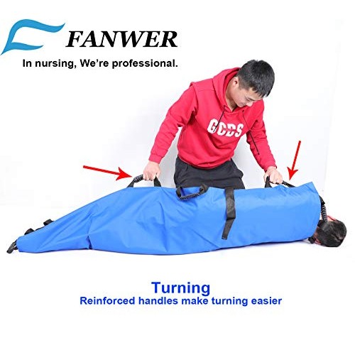 Fanwer(70.27" x 27.56") Positioning Bed Pad with Reinforced Handles, Slide Sh...