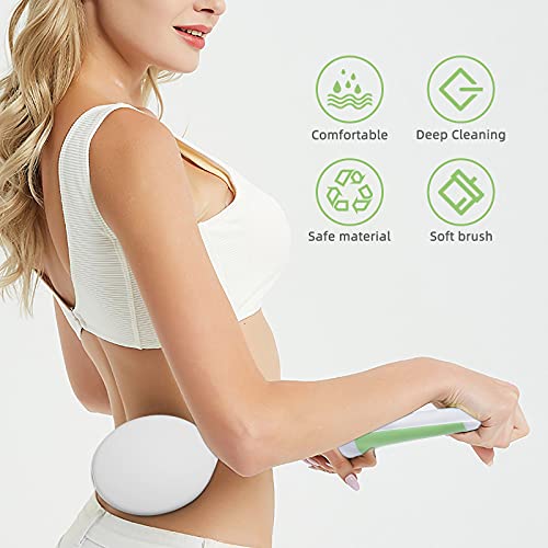 Fanwer Back Bath Brush With U-Shaped Long Handle, 27.5” Shower Body Brush Wit...