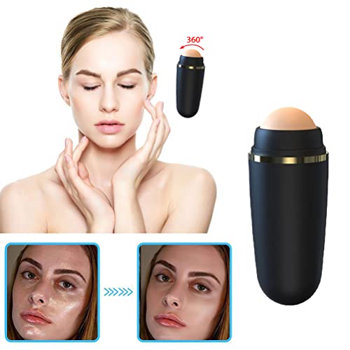 Faruxue Oil-Absorbing Volcanic Stone Face Roller, Facial Oil Absorbent Roller...
