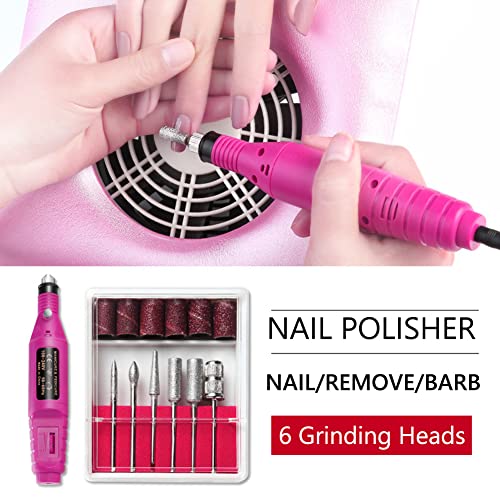 FATUXZ Portable Electric Nail Drill, Professional Nail Drills for Acrylic Nai...