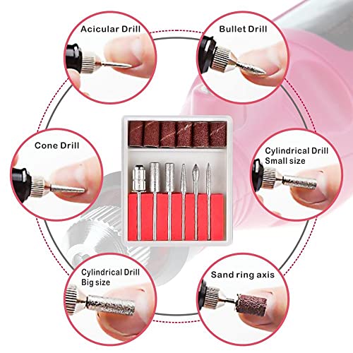 FATUXZ Portable Electric Nail Drill, Professional Nail Drills for Acrylic Nai...