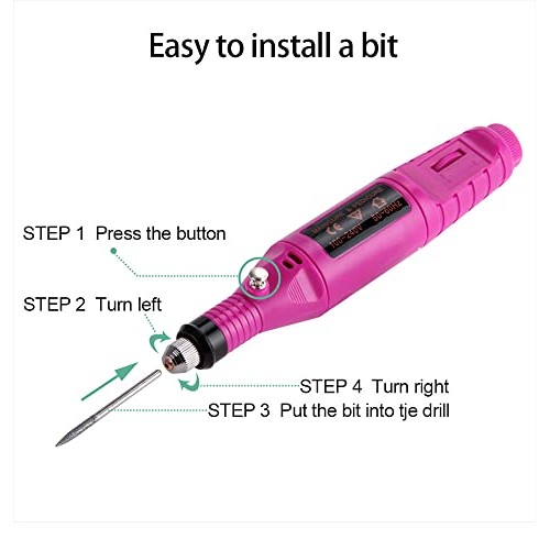 FATUXZ Portable Electric Nail Drill, Professional Nail Drills for Acrylic Nai...