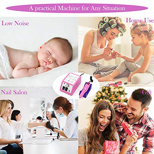 FATUXZ Professional Nail Drill Machine 20000 RPM, Nail File Kit for Acrylic N...