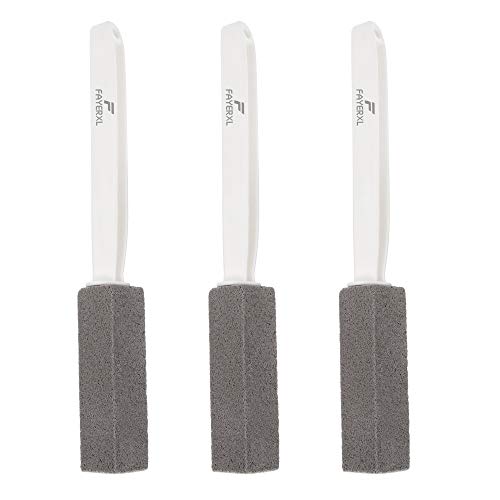 FAYERXL Toilet Pumice Stone with Extra Long Handle,Limescale Remover,Brush Wa...