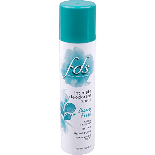FDS Feminine Deodorant Spray - Shower Fr 2 oz. (Pack of 2)