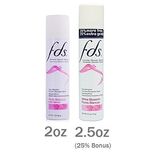FDS Hypo-Allergenic Feminine Deodorant Spray,Baby Powder, 2oz + 25% BONUS (6-...