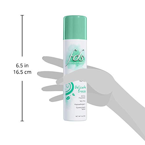 FDS Intimate Deodorant Spray All Day Freshness, Delicate Breeze - 2 oz Bottle