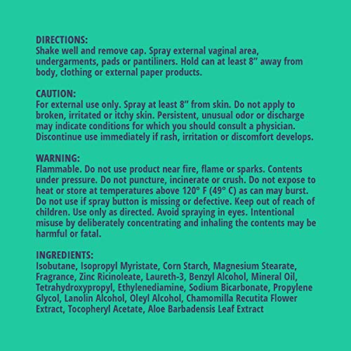 FDS Intimate Deodorant Spray All Day Freshness, Delicate Breeze - 2 oz Bottle