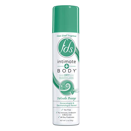 FDS Intimate Deodorant Spray All Day Freshness, Delicate Breeze - 2 oz Bottle