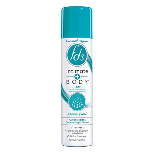 FDS Intimate Deodorant Spray All Day Freshness, Shower Fresh - 2 oz Bottle