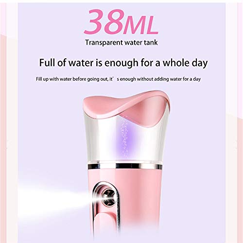 FDSF LCD Display 2In1Mini Facial Steamer Skin Test USB Sprayer Deep Hydrating...