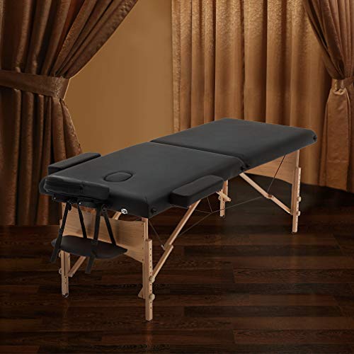 Massage Table,2 Fold Massage Bed 73 Inch Long 28 Inch Wide,Lash Bed Portable ...