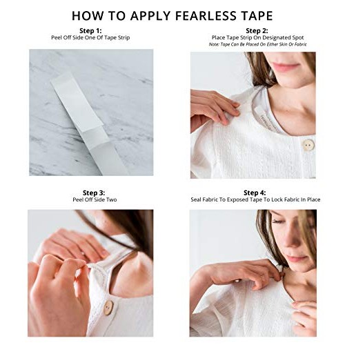 Fearless Tape - Sensitive Skin - Women's Double Sided Tape for Clothing and B...
