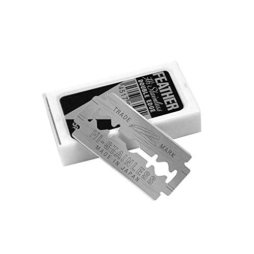 100 Feather Razor Blades NEW Hi-stainless Double Edge