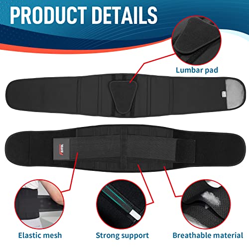 FEATOL Back Brace for Lower Back Pain, Back Support Belt for Women & Men, Bre...