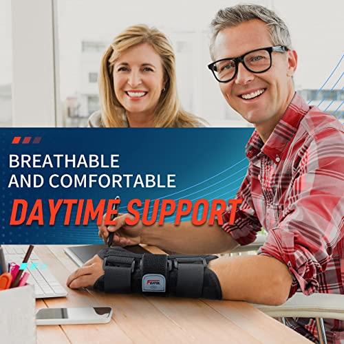 Wrist Brace for Carpal Tunnel, Adjustable Wrist Support Brace with Splints Ri...