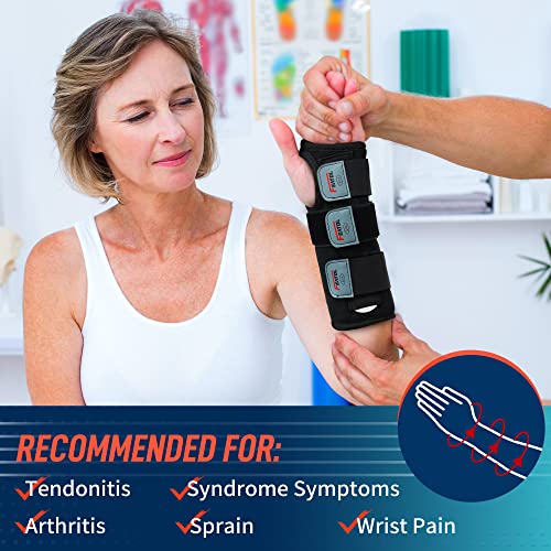 Wrist Brace for Carpal Tunnel, Adjustable Wrist Support Brace with Splints Ri...