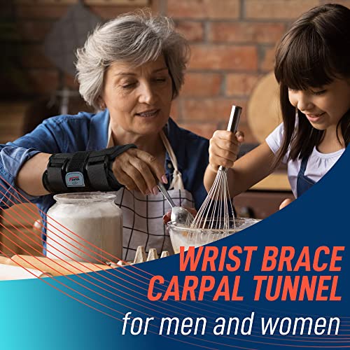 Wrist Brace for Carpal Tunnel, Adjustable Wrist Support Brace with Splints Ri...