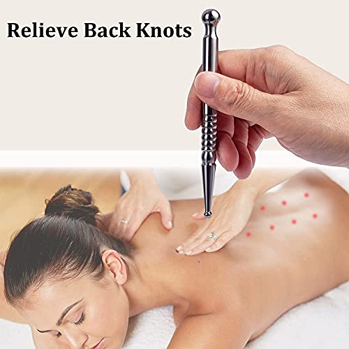 FeelFree Sport Manual Acupuncture Massage Pen - Stainless Steel Facial Reflex...
