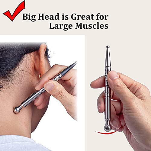 FeelFree Sport Manual Acupuncture Massage Pen - Stainless Steel Facial Reflex...
