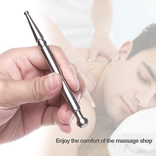 Stainless Steel Deep Tissue Massage Tool-Manual Acupuncture Pen-Trigger Point...