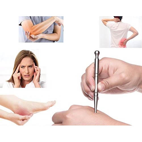 Stainless Steel Deep Tissue Massage Tool-Manual Acupuncture Pen-Trigger Point...