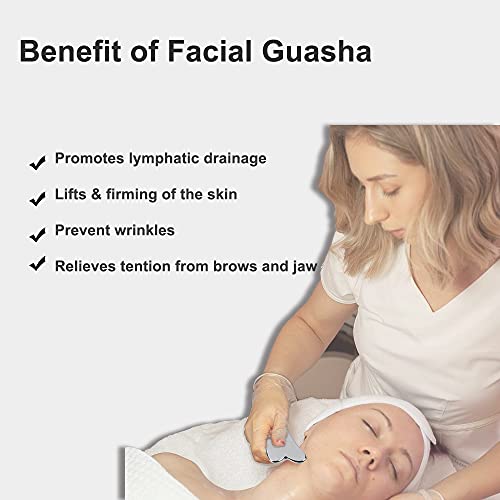 Stainless Steel Facial Gua Sha and Acupuncture Pen Set, Guasha Scraping Massa...