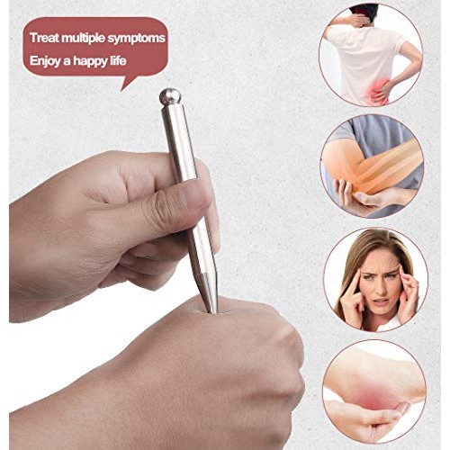 Stainless Steel Facial Gua Sha and Acupuncture Pen Set, Guasha Scraping Massa...