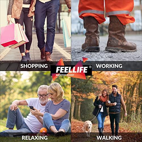 FeelLife Plantar Fasciitis Relief Shoe Inserts, Arch Support Insoles, Running...