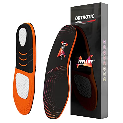 FeelLife Plantar Fasciitis Relief Shoe Inserts, Arch Support Insoles, Running...