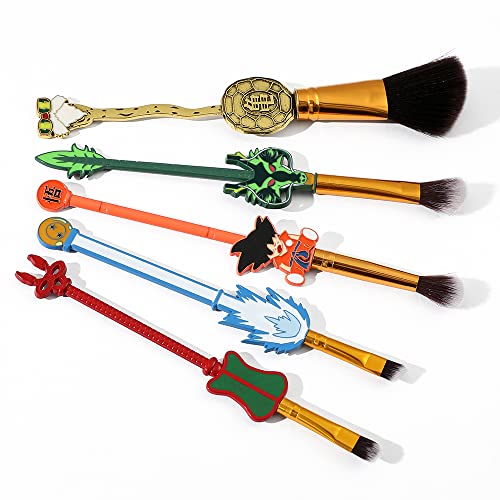 Professional Dragon Ball Z Makeup Brushes- 5pcs Cosmetic Anime Peripheral Dra...