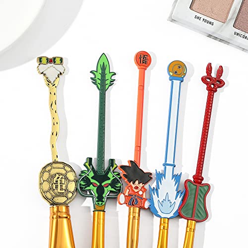 Professional Dragon Ball Z Makeup Brushes- 5pcs Cosmetic Anime Peripheral Dra...