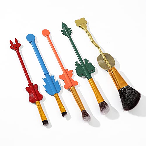 Professional Dragon Ball Z Makeup Brushes- 5pcs Cosmetic Anime Peripheral Dra...