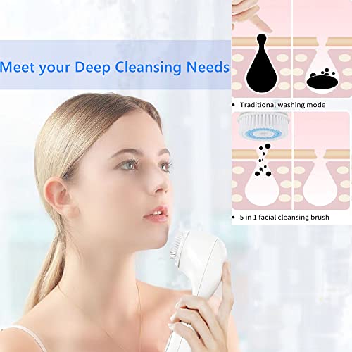 6pack Compatible with Facial Cleansing Brush Head Replacements, Sensitive Fac...