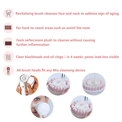 6pack Compatible with Facial Cleansing Brush Head Replacements, Sensitive Fac...