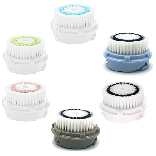 6pack Compatible with Facial Cleansing Brush Head Replacements, Sensitive Fac...
