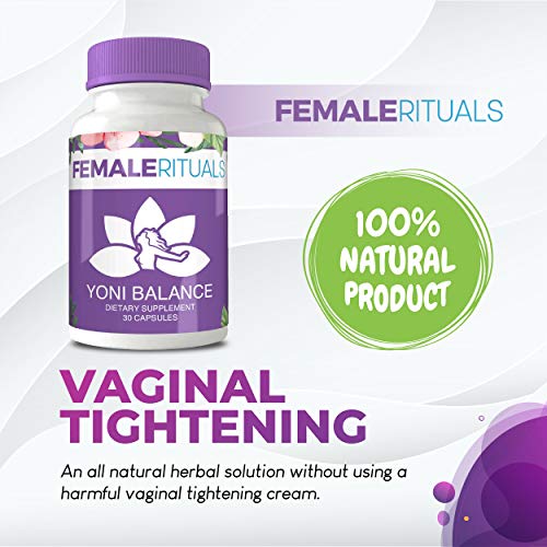 Female Rituals Yoni Balance Vaginal Tightening Pills with Kacip Fatimah, No T...